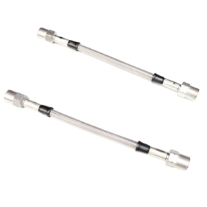 Set de 2 flexibles de freins arrières intermédiaires renforcés GOODRIDGE pour Golf 1 avec disques arrière