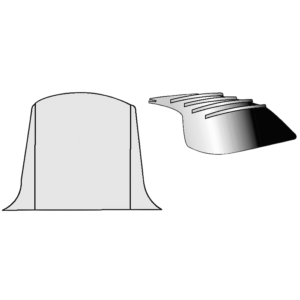 Ciel de toit en vinyl blanc qualité supérieure pour Golf 1 Cabriolet 85-93