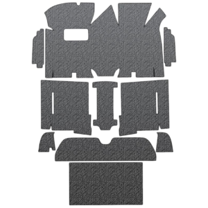 Kit moquette standard noire (10 pièces) pour Golf 1 3 portes