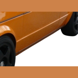 Set de 2 baguettes noires sur bas de caisse de Golf 1