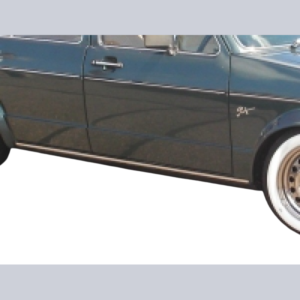 Set de 2 baguettes aluminium sur bas de caisse de Golf 1