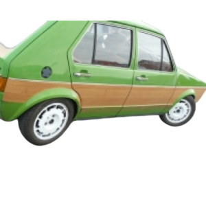 Set de 8 baguettes aluminium sur tour de caisse pour Golf 1  5 portes