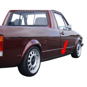 Set de 2 baguettes noires sur bas de caisse de Golf 1 Caddy