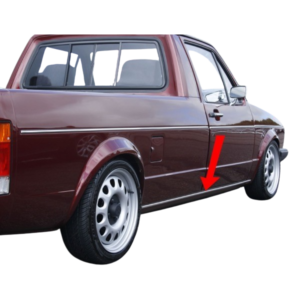 Set de 2 baguettes aluminium sur bas de caisse de Golf 1 Caddy