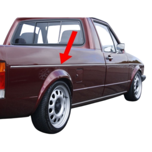 Set de 6 baguettes aluminium sur tour de caisse pour Golf 1 Caddy