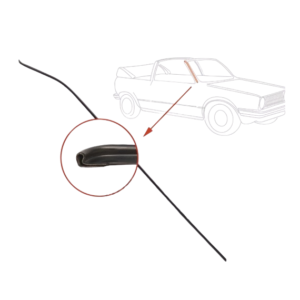 Baguette noire de montant droit de pare-brise de Golf 1 Cabriolet