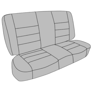 Housses de banquette arrière pour véhicule 4 portes