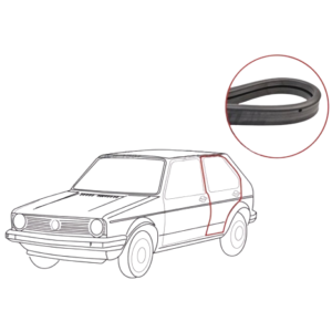 Joint de porte arrière gauche pour Golf 1 berline 5 portes