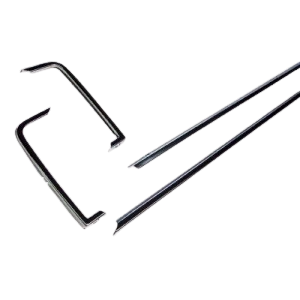 Set de 4 baguettes aluminium sur calandre type "GLS" pour Golf 1