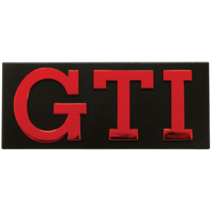 Logo GTI rouge sur fond noir