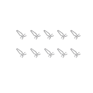 Set de 10 clips de chrome de lèche vitre extérieur de porte 56-71