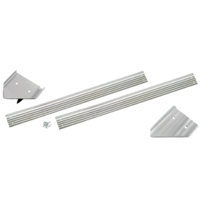 Set de 2 seuils de porte aluminium (avec visserie) KG 55-65