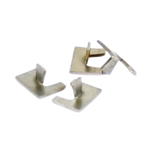 Set de 4 clips de baguette chromée d’éclairage de plaque