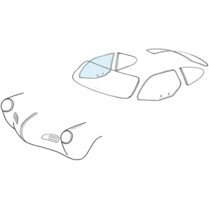 Vitre de porte claire droite 60-74