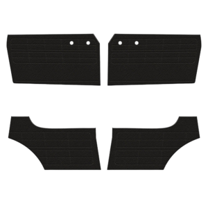 Set de 4 panneaux de porte 56-63 noirs (sans vide poche)