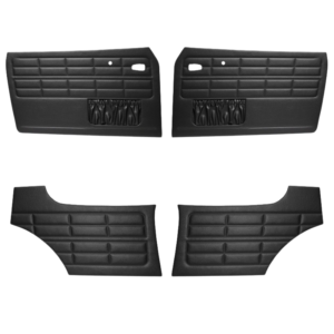 Set de 4 panneaux de porte 64-74 noirs (avec vide poche)