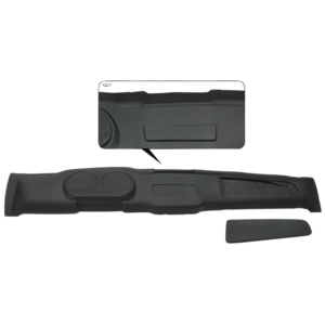 Tableau de bord en plastique noir 72-74