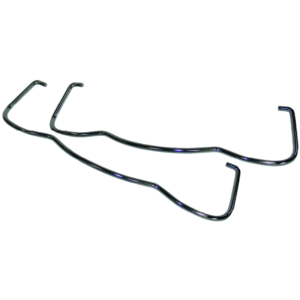 Set de 2 clips de caches-culbuteurs chromés