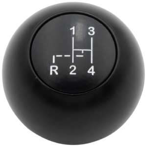 Pommeau noir avec vitesses pour levier de vitesse