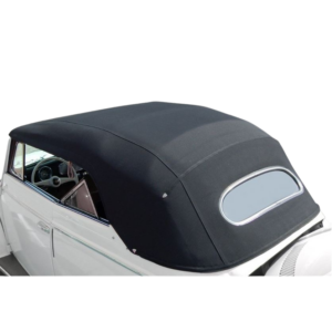 Capote vinyl double épaisseur noire 65-67