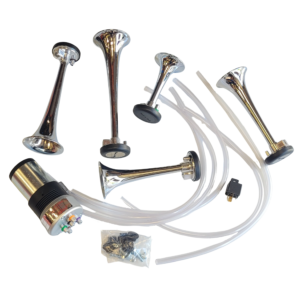 Klaxon musical 12 Volts 5 trompes métal "DIXIELAND"