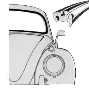 Joint de pare-brise 8/57-7/64