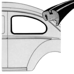 Joint de vitre latérale cal look gauche ou droit 53-7/64 WCM