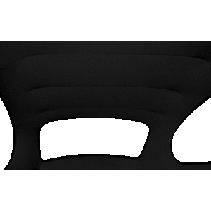 Ciel de toit noir 67- en vinyl noir perforé (TMI #45)