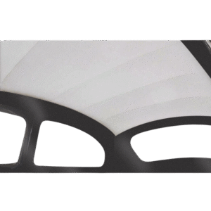 Ciel de toit blanc 72-77 petit modèle en vinyl blanc perforé (TMI #44) longueur 135cm