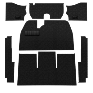 Kit moquette intérieur noire 54-12/55 (sans caoutchouc pose pied)