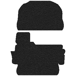 Kit moquette de coffre avant grise 1303