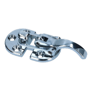 Ensemble crochet et poignée chromés pour fermeture capote de 181