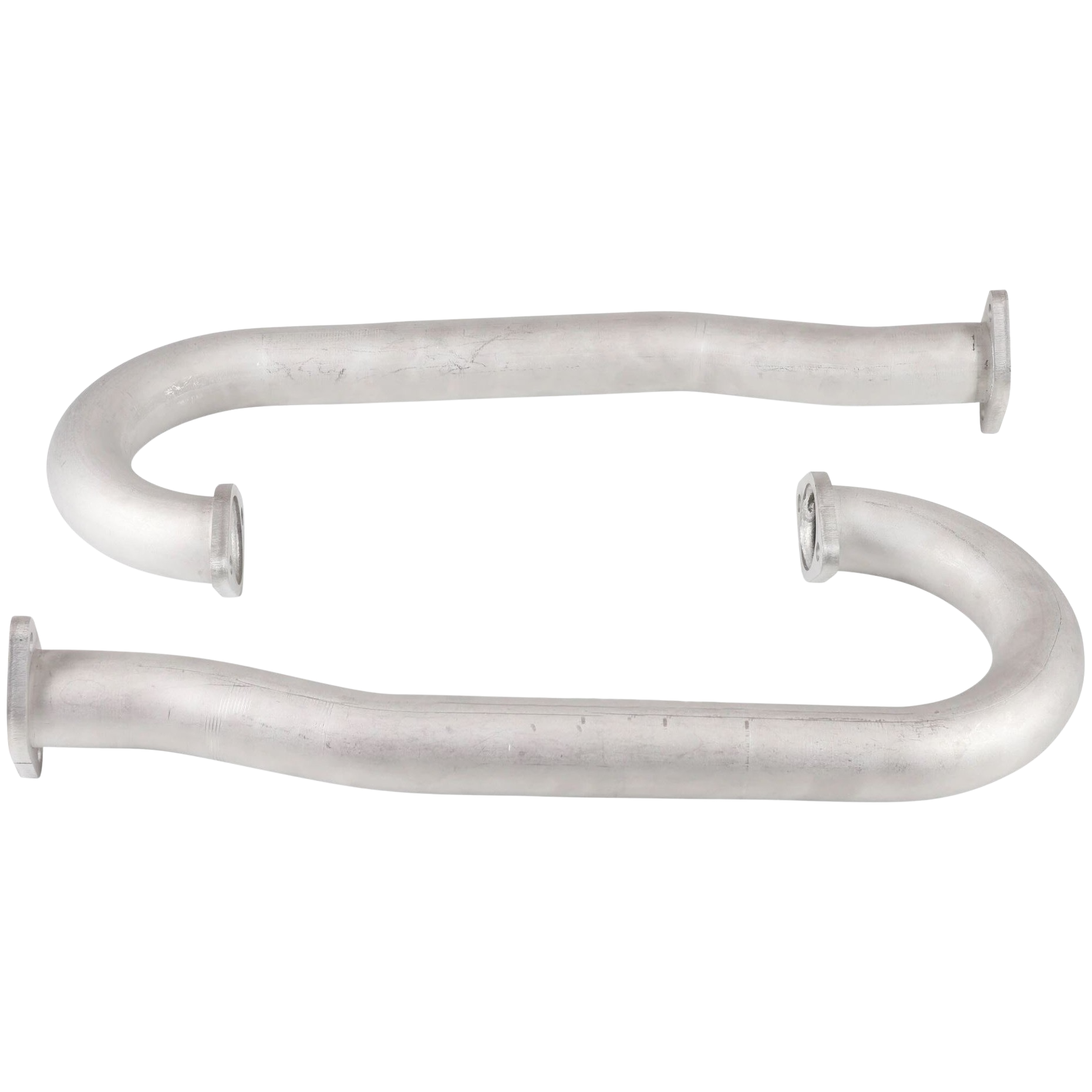 Set de 2 J tubes inox flangés 42mm (1 1/2") pour échappement 23157/23158