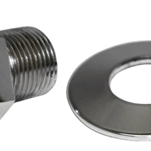 Écrou et rondelle noires de poulie de vilebrequin