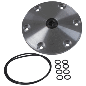 Plaque de vidange alu anodisé argent JAYCEE magnétique avec bouchon de vidange