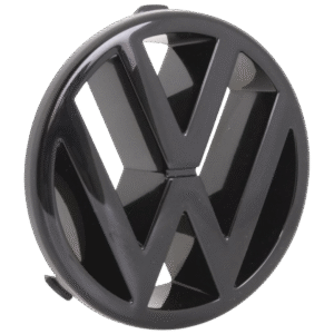 Emblème noir brillant 95mm pour grille avant de Golf 2, Golf 3 et Transporter T4